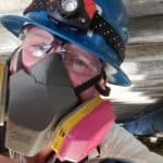 Performing a visual inspection below the pier deck and above the support caisson